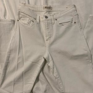 Made well high rise white jeans